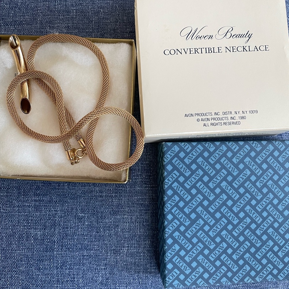 Avon brand vintage convertible necklace